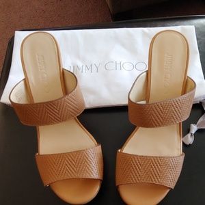 Jimmy Choo wedge sandals with dust bag